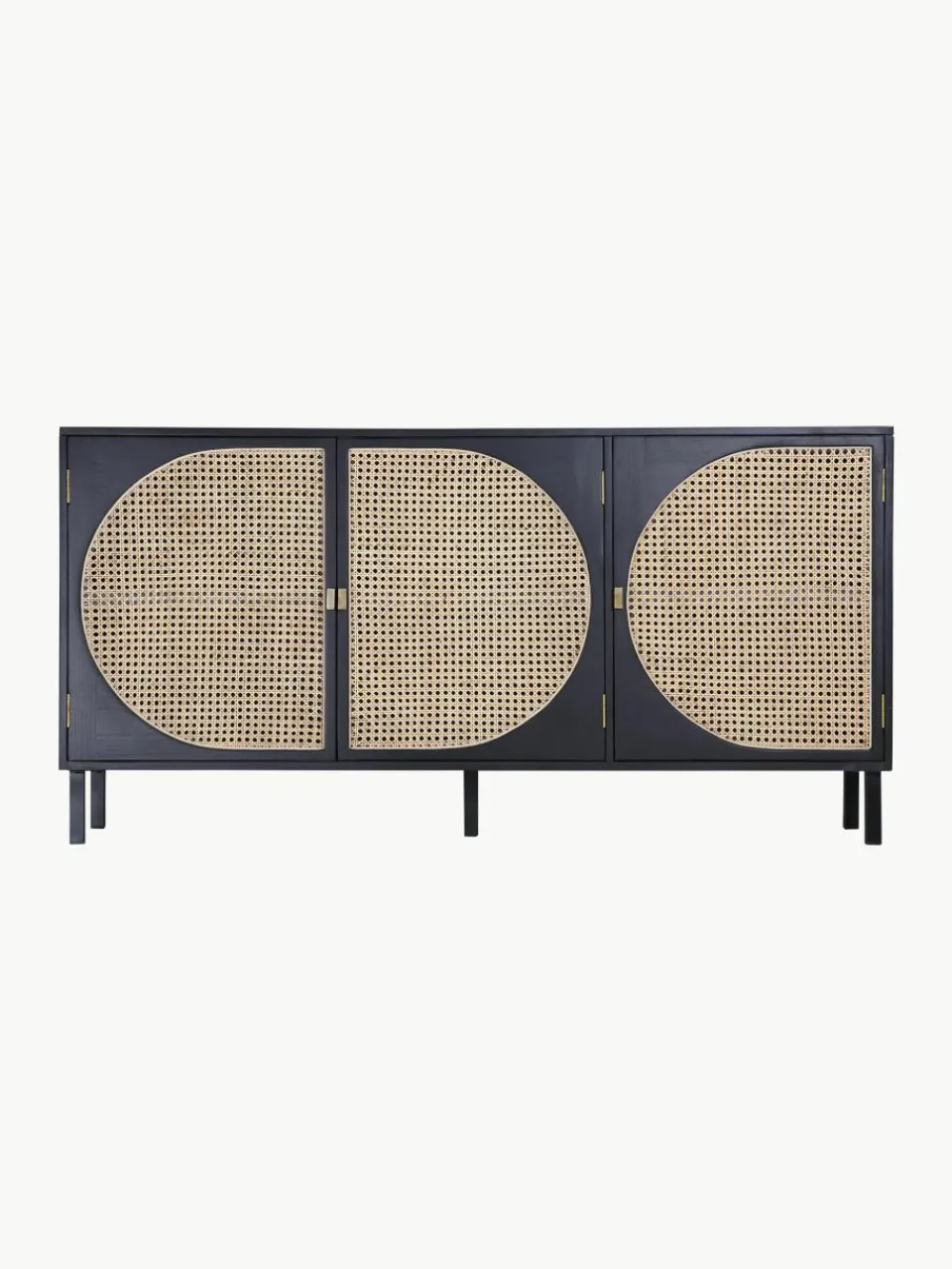Handgemaakt dressoir Lizzie van Sungkai hout met Weens vlechtwerk^HKLIVING Discount