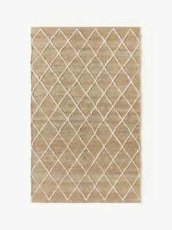 Handgemaakt jute vloerkleed Kunu^Westwing Collection Hot