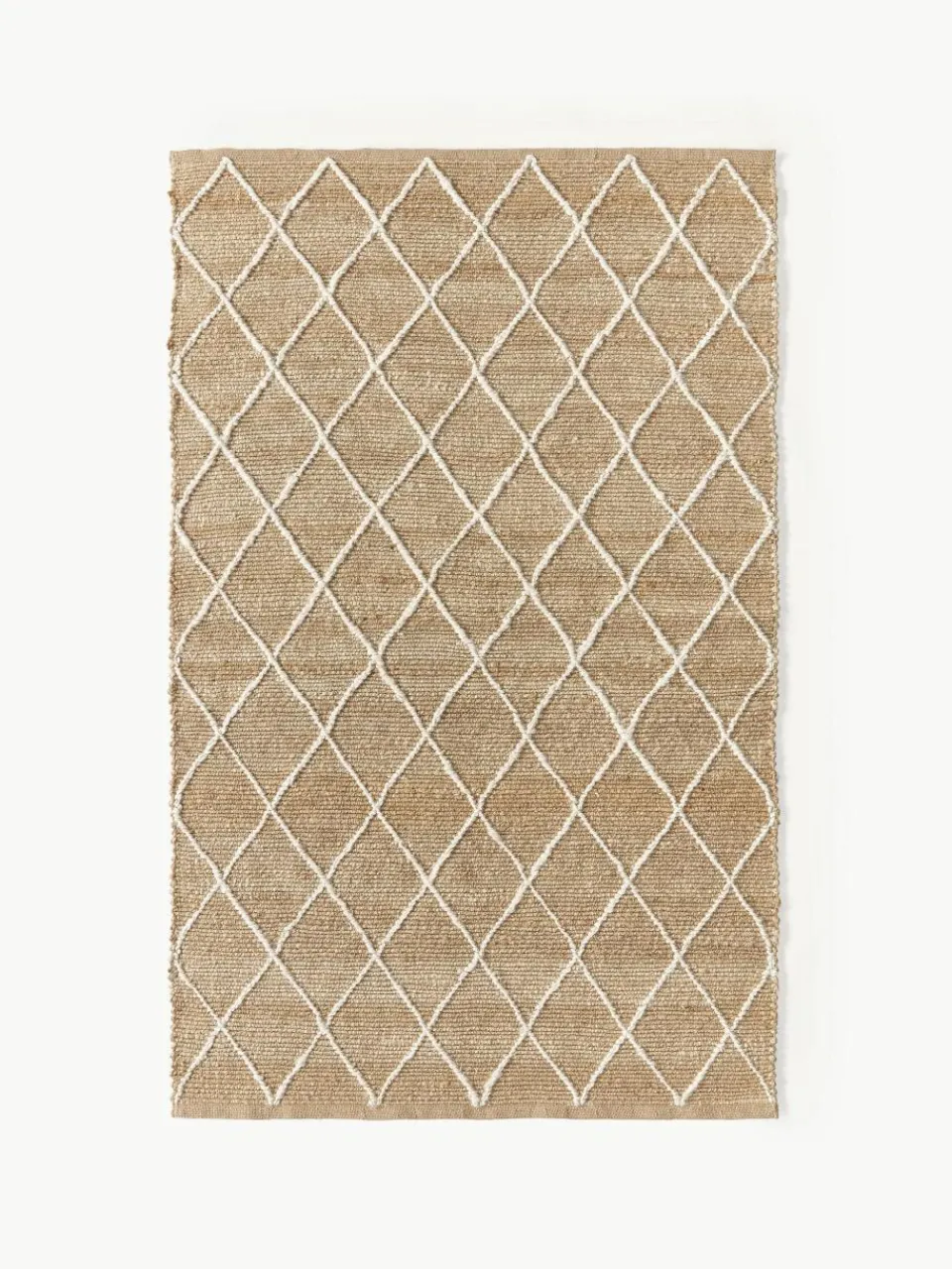 Handgemaakt jute vloerkleed Kunu^Westwing Collection Hot