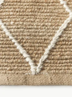 Handgemaakt jute vloerkleed Kunu^Westwing Collection Hot