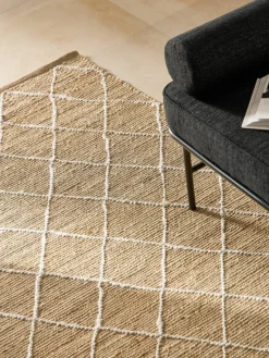 Handgemaakt jute vloerkleed Kunu^Westwing Collection Hot