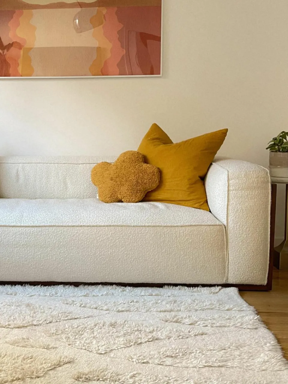 Handgemaakt katoenen knuffelkussen Cloud^Lorena Canals Sale