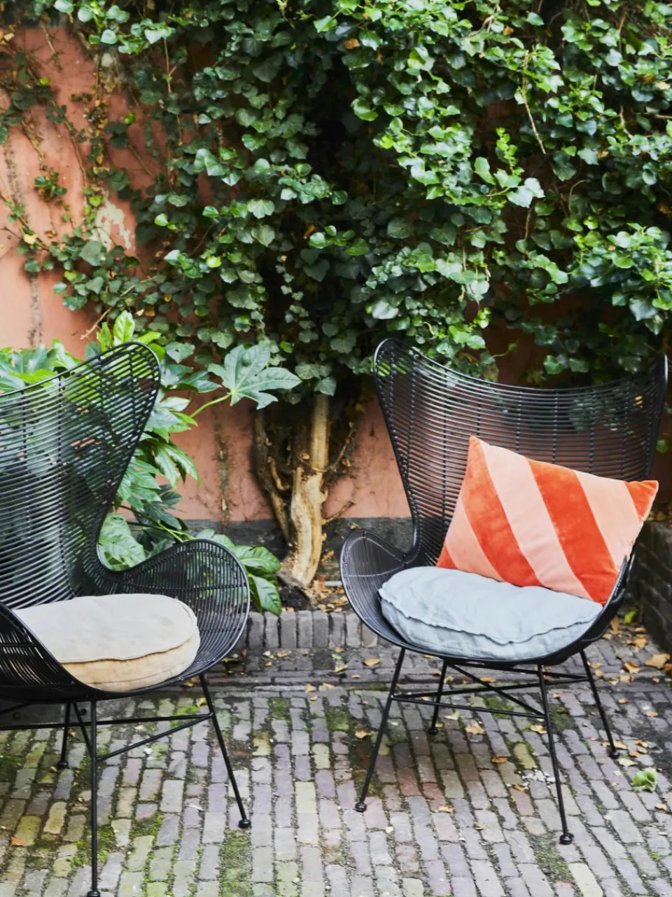 Handgemaakt katoenen kussen Striped^HKLIVING Fashion