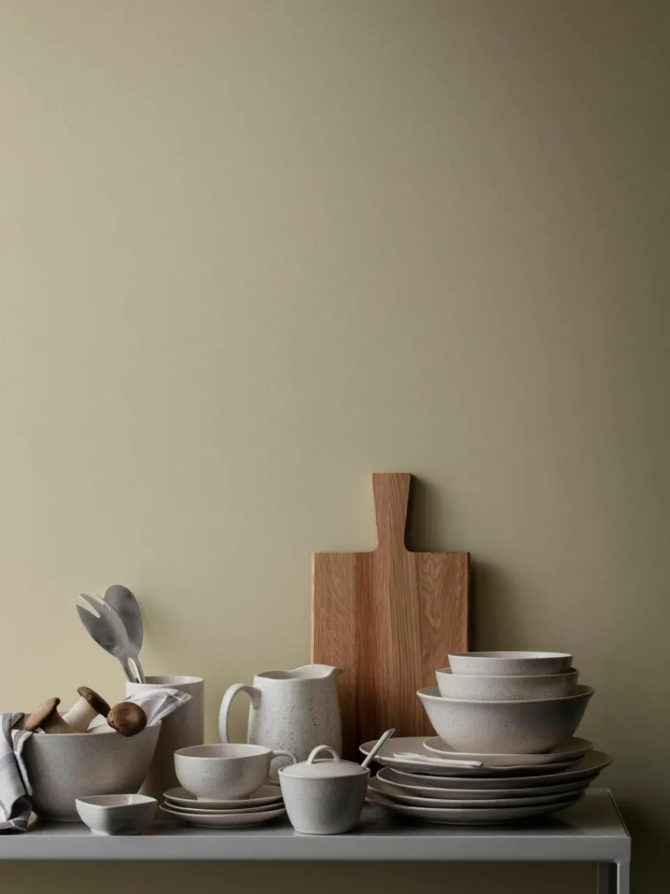 Handgemaakt ontbijtbord Nordic Vanilla, 4 stuks^Broste Copenhagen Clearance