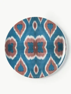 Handgemaakt porseleinen eetbord Ikat^Westwing Outlet