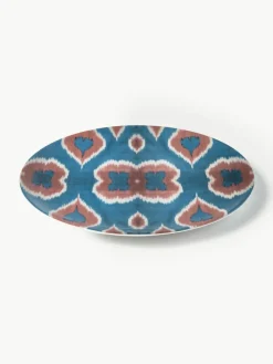 Handgemaakt porseleinen eetbord Ikat^Westwing Outlet