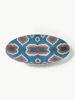 Handgemaakt porseleinen eetbord Ikat^Westwing Outlet