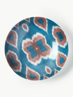 Handgemaakt porseleinen onderbord Ikat^Westwing Hot
