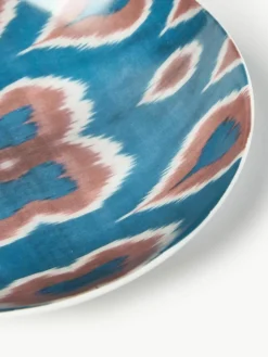Handgemaakt porseleinen onderbord Ikat^Westwing Hot