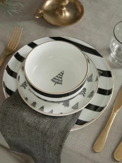 Handgemaakt porseleinen servies Lumi, 4 personen (12-delig)^Westwing Collection New