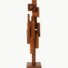 Handgemaakt sierobject Skyline van teakhout^HKLIVING Hot