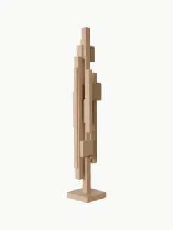 Handgemaakt sierobject Skyline van teakhout^HKLIVING Online