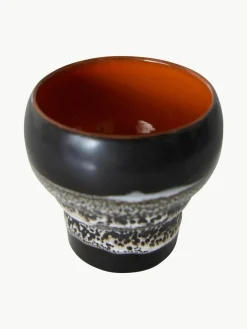 Handgemaakte bekers 70's van keramiek, 2-delig^HKLIVING New