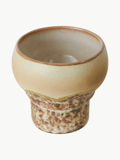 Handgemaakte bekers 70's van keramiek, set van 2^HKLIVING New