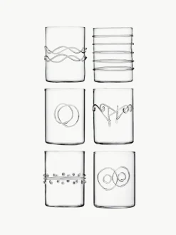 Handgemaakte borrelglaasjes Deco' Clear, set van 6^ICHENDORF Best