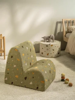 Handgemaakte bouclé kinderfauteuil Cloud^Wigiwama Online