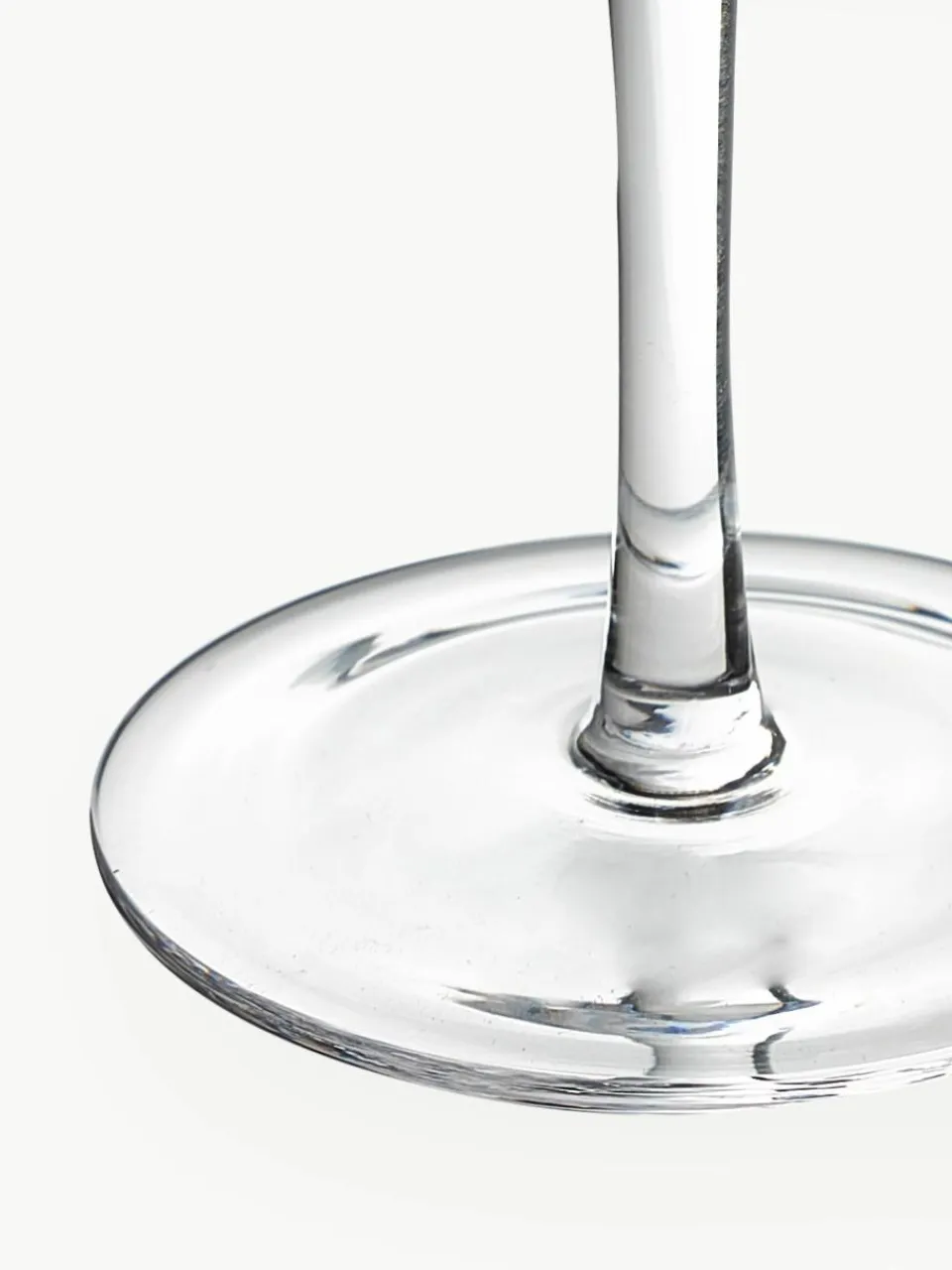 Handgemaakte champagneglazen Cami met groefstructuur, 4 stuks^Westwing Collection Sale