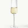 Handgemaakte champagneglazen Cami met groefstructuur, 4 stuks^Westwing Collection Clearance