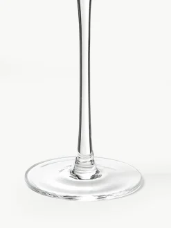 Handgemaakte champagneglazen Cami met groefstructuur, 4 stuks^Westwing Collection Clearance