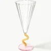 Handgemaakte champagneglazen Curve, 2 stuks^&k Amsterdam Hot