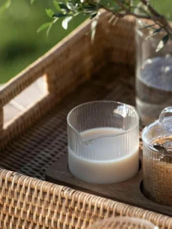 Handgemaakte decoratief dienblad Güle van rotan^ANDREA HOUSE Online
