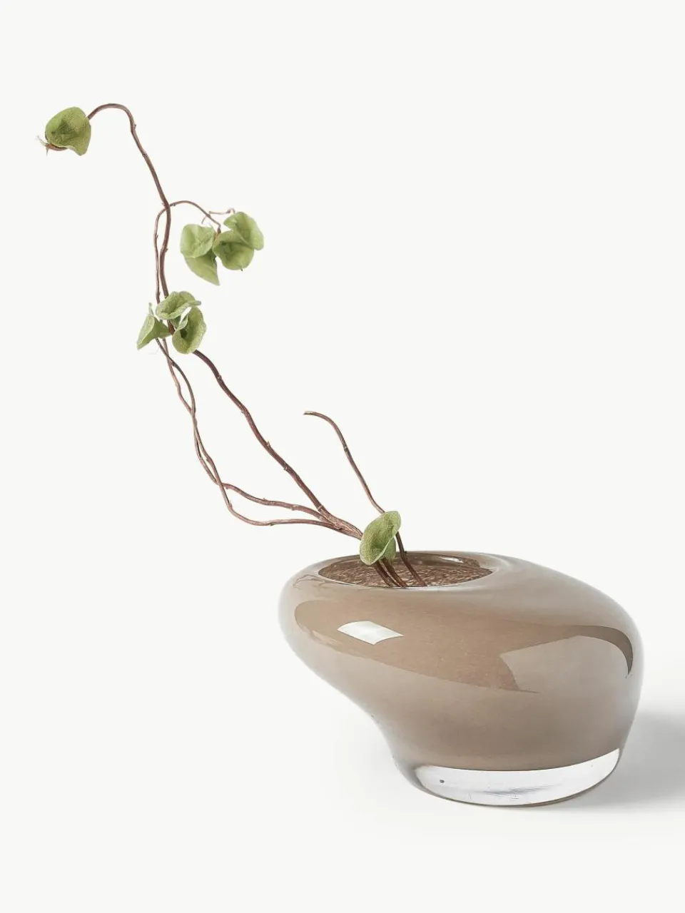 Handgemaakte decoratieve schaal Ashley van glas^Westwing Collection Outlet