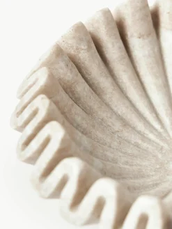 Handgemaakte decoratieve schaal Santorini van marmer, Ø 18 cm^Westwing Collection Online