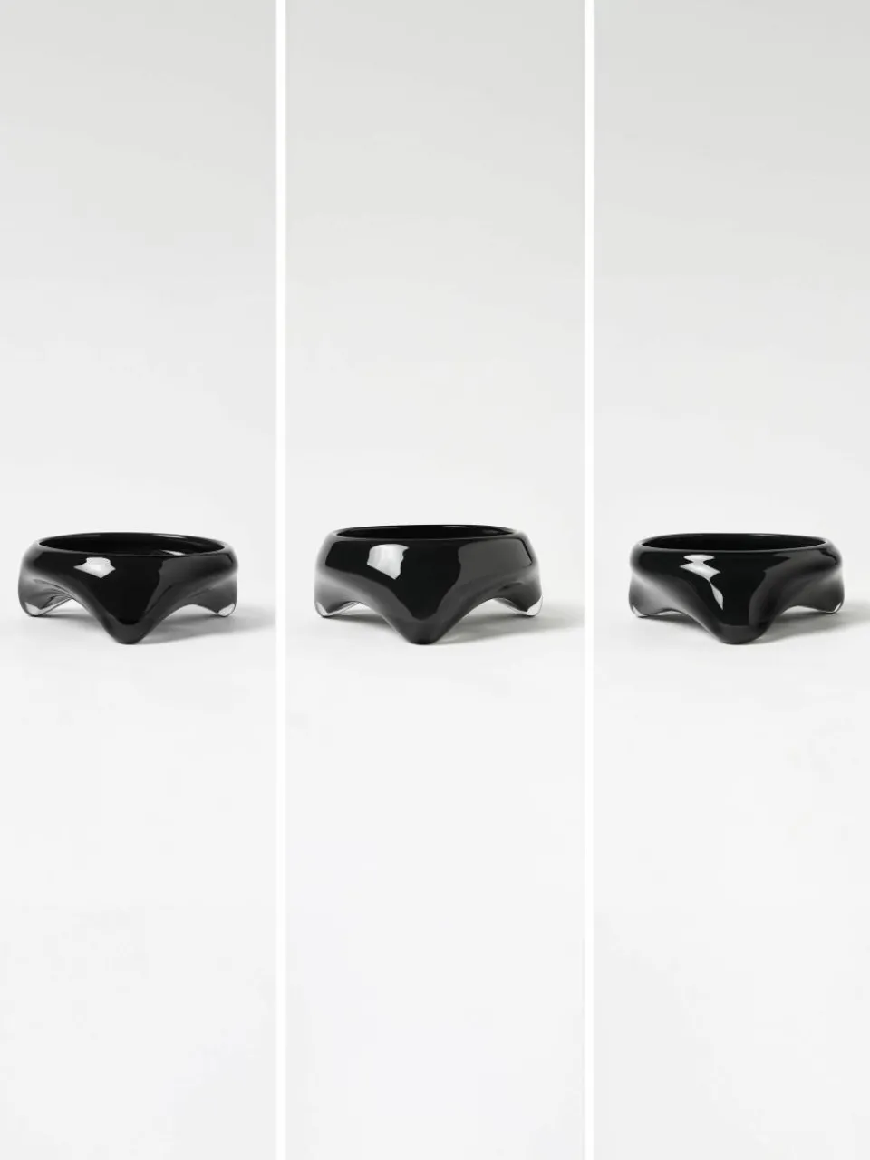 Handgemaakte decoratieve schaal Ashley van glas^Westwing Collection Discount