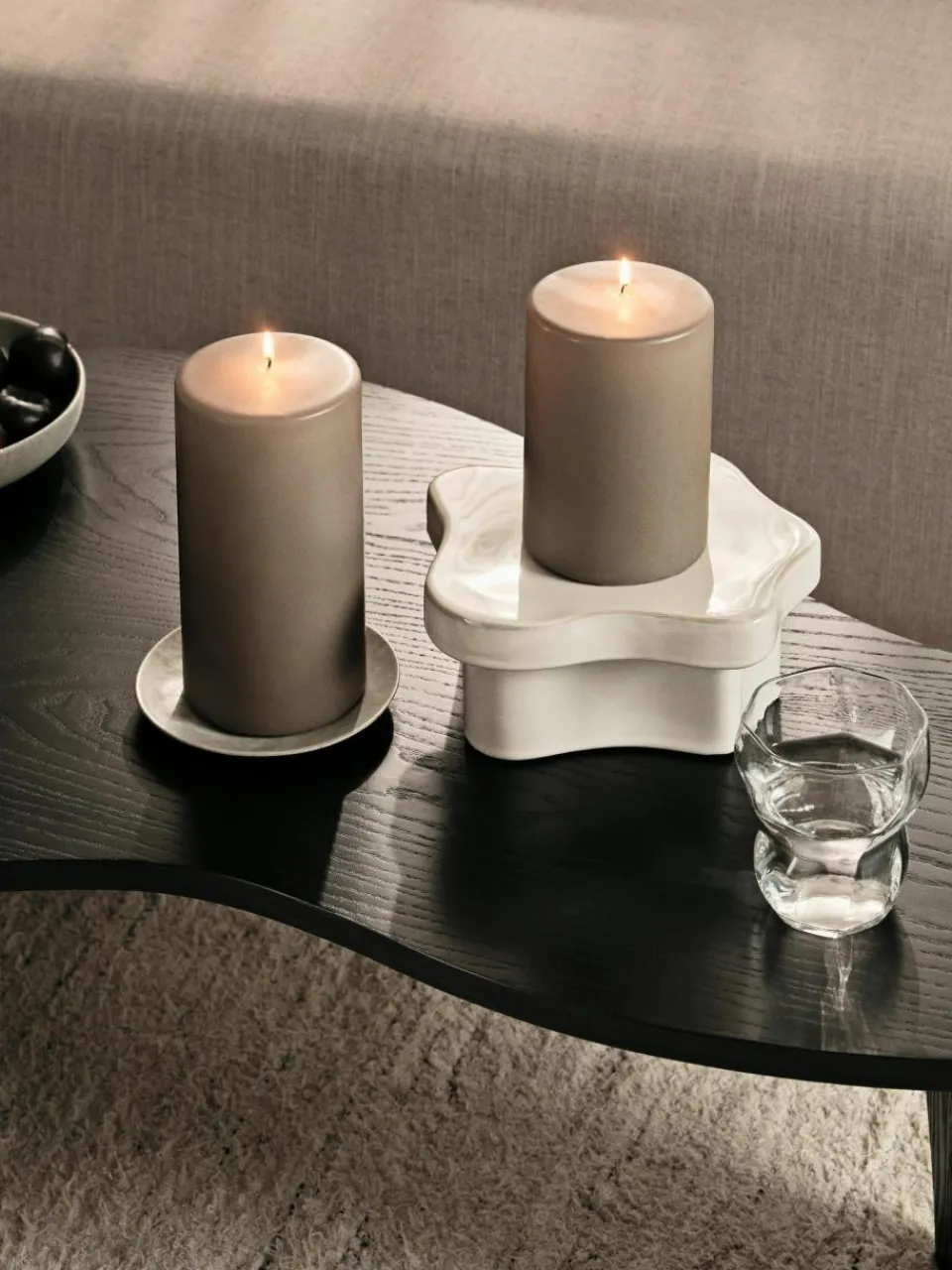 Handgemaakte decoratieve voet Sonja, breedte 22 cm^Broste Copenhagen Hot