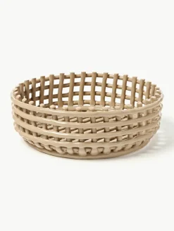 Handgemaakte decoratieve schaal Centrepiece van keramiek^ferm LIVING Sale