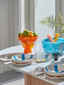 Handgemaakte decoratieve schaal Mustique in marmerlook^Jonathan Adler Hot