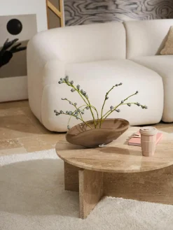 Handgemaakte decoratieve schaal Ashley van glas^Westwing Collection Best