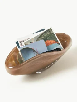 Handgemaakte decoratieve schaal Ashley van glas^Westwing Collection Best