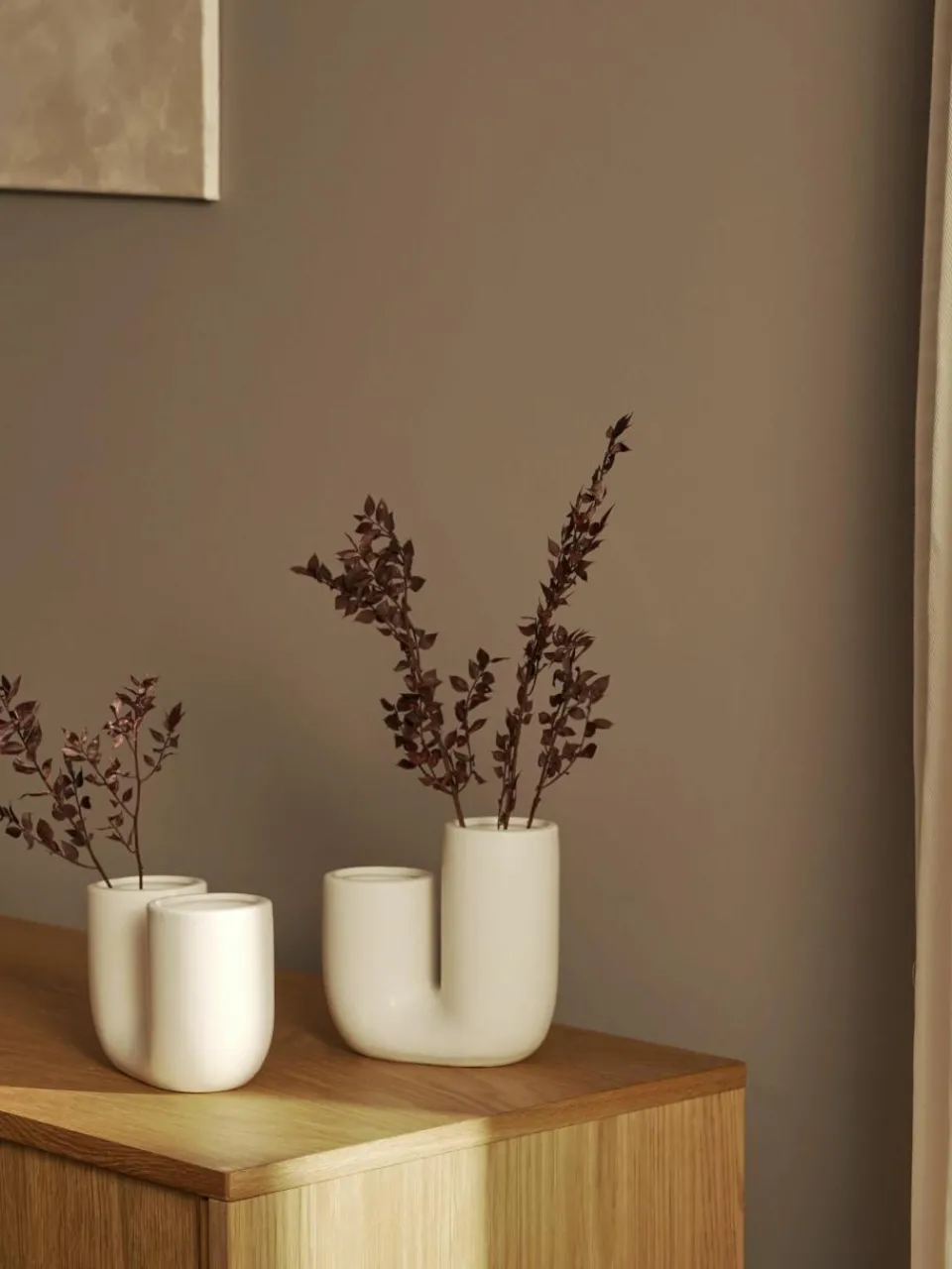 Handgemaakte design vazen Filicio van keramiek, set van 2^Westwing Online