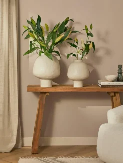 Handgemaakte designvaas Saki van keramiek, H 40 cm^Westwing Collection Clearance