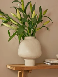 Handgemaakte designvaas Saki van keramiek, H 40 cm^Westwing Collection Clearance