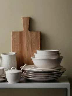 Handgemaakte dinerbord Nordic Vanilla, 4 stuks^Broste Copenhagen Clearance
