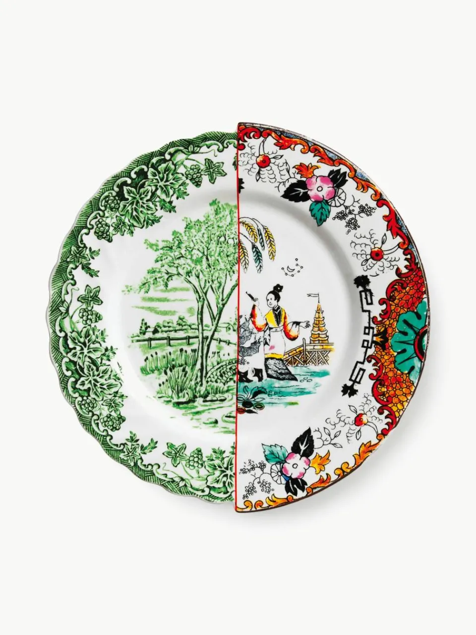 Handgemaakte dinerborden Hybrid, 2 stuks^SELETTI Discount