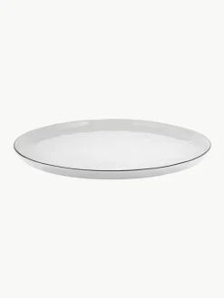 Handgemaakte dinerborden Salt van porselein, 4 stuks^Broste Copenhagen Sale
