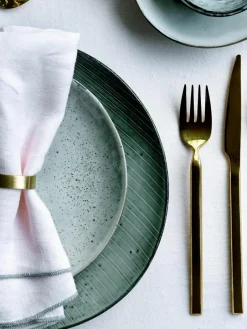 Handgemaakte dinerborden Nordic Sea, 4 stuks^Broste Copenhagen New