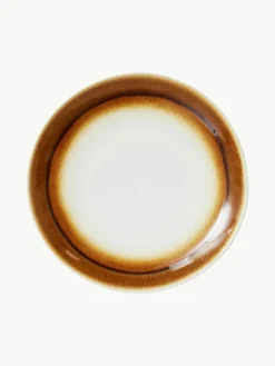 Handgemaakte dinerborden 70's van keramiek, 2 stuks^HKLIVING Discount