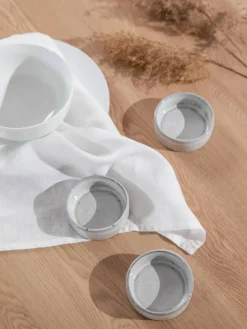 Handgemaakte dipschalen Nordic Sand, 4 stuks^Broste Copenhagen New