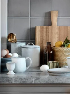 Handgemaakte eierdopje Nordic Sand, 2 stuks^Broste Copenhagen Hot
