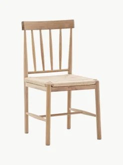 Handgemaakte eikenhouten stoelen Eton, 2 stuks^Westwing Outlet