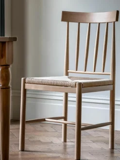 Handgemaakte eikenhouten stoelen Eton, 2 stuks^Westwing Outlet