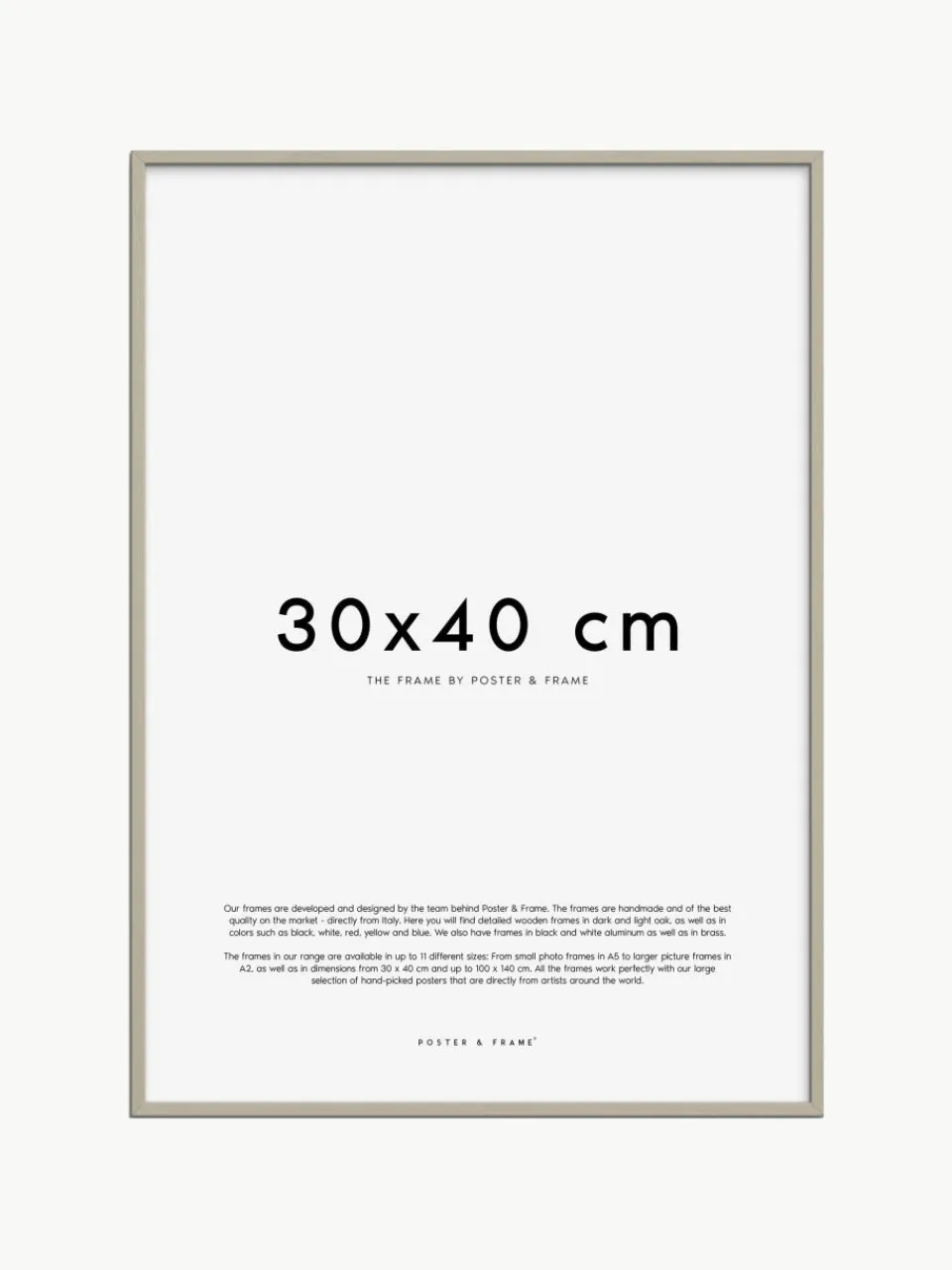 Handgemaakte fotolijstje Explore, in verschillende formaten^Poster and Frame Clearance