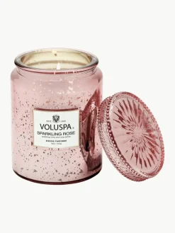 Handgemaakte geurkaars Bougie Parfumee (mousserende wijn & rozenblaadjes)^Voluspa Fashion