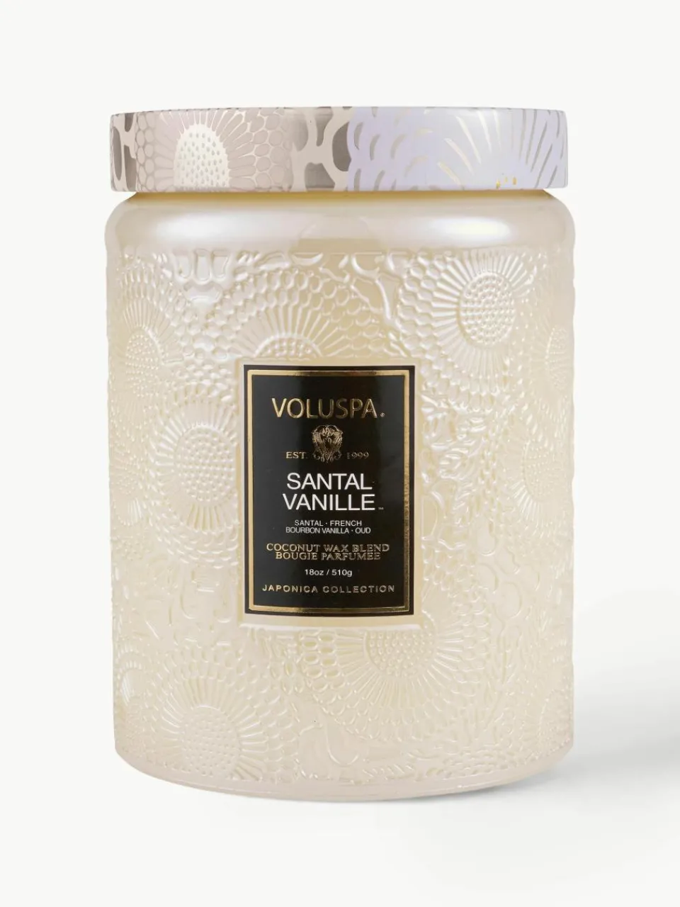 Handgemaakte geurkaars Japonica Collection (santal, bourbon vanille & oud)^Voluspa New