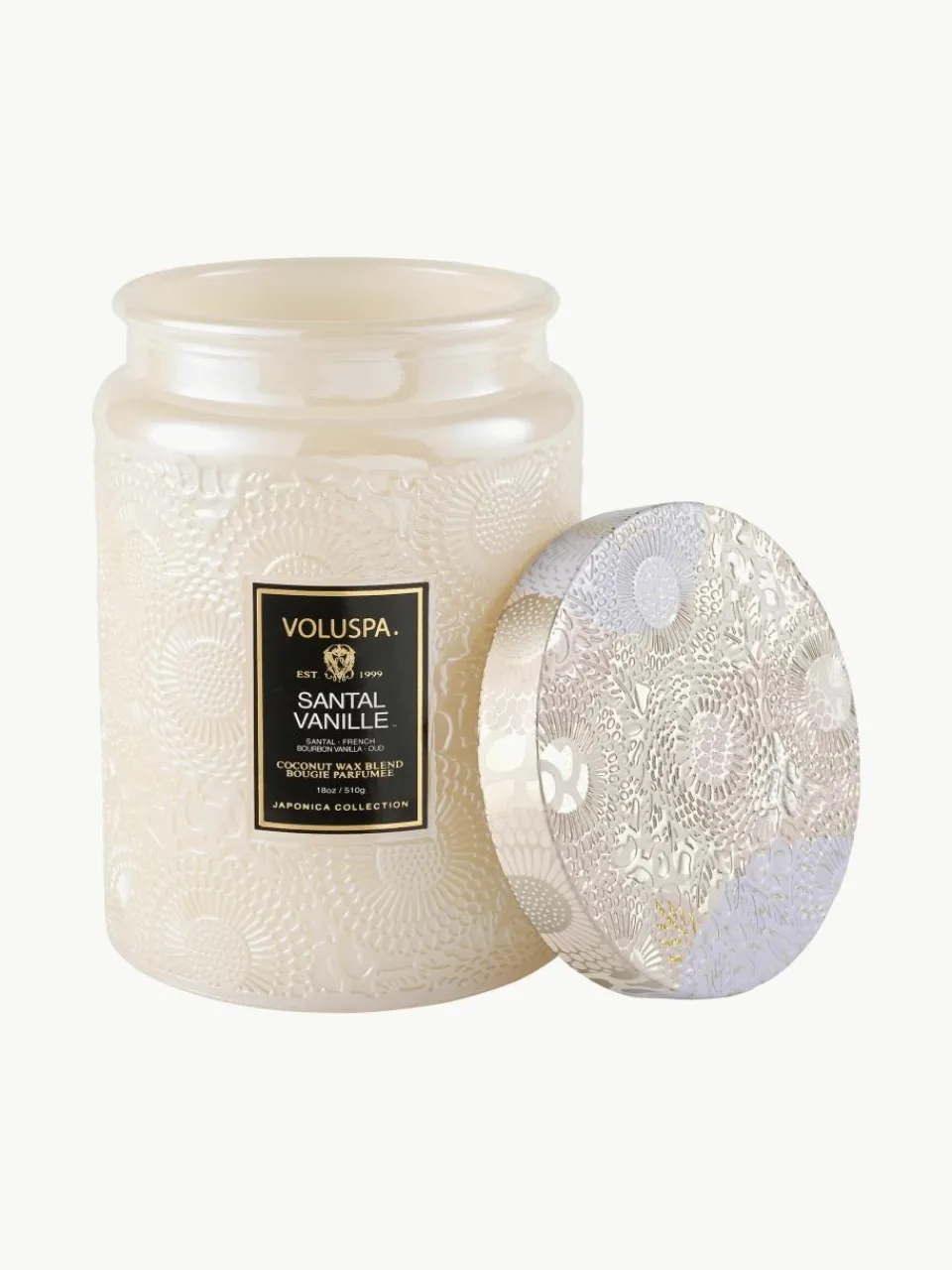 Handgemaakte geurkaars Japonica Collection (santal, bourbon vanille & oud)^Voluspa New