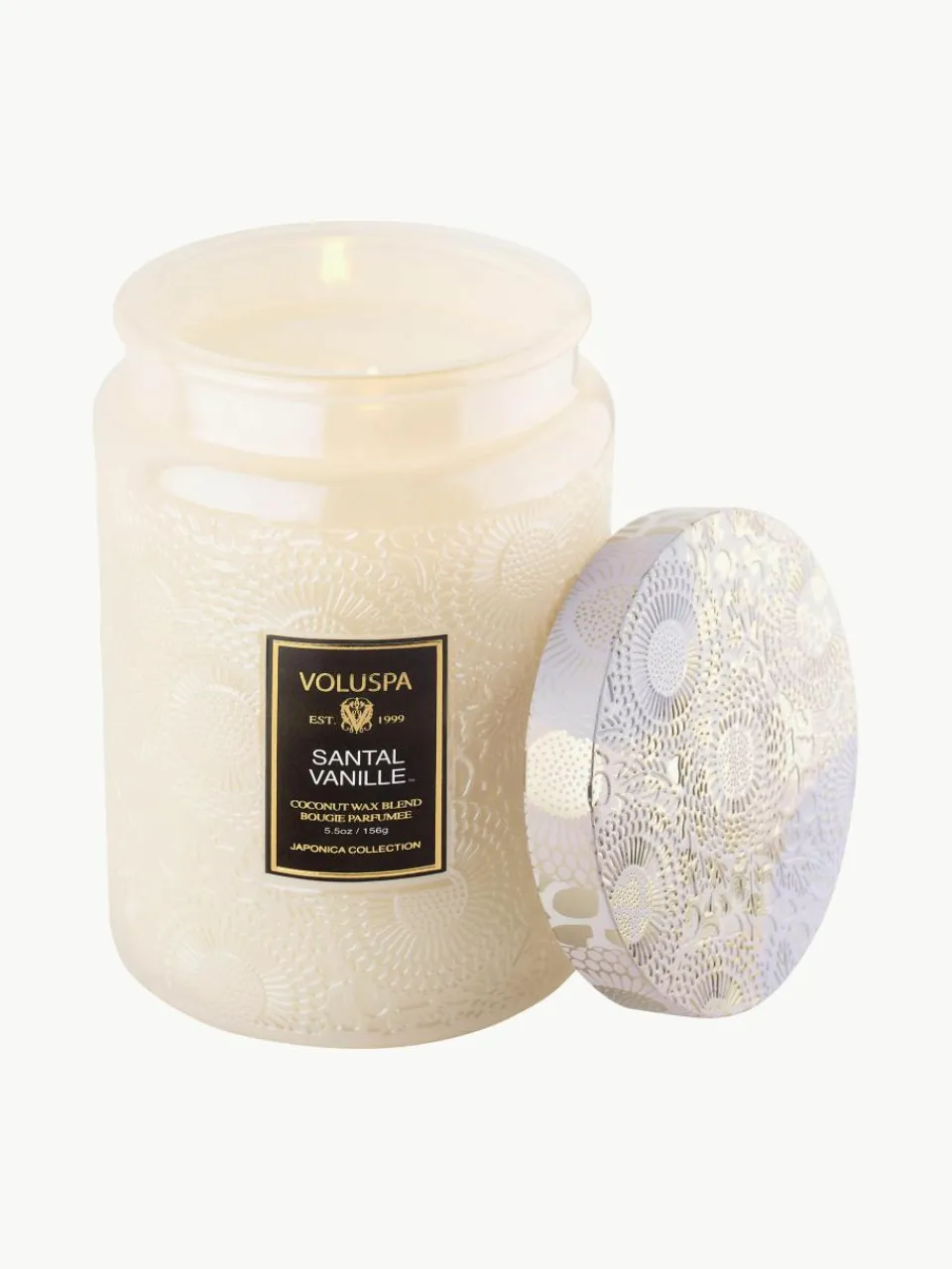 Handgemaakte geurkaars Japonica Collection (santal, bourbon vanille & oud)^Voluspa New